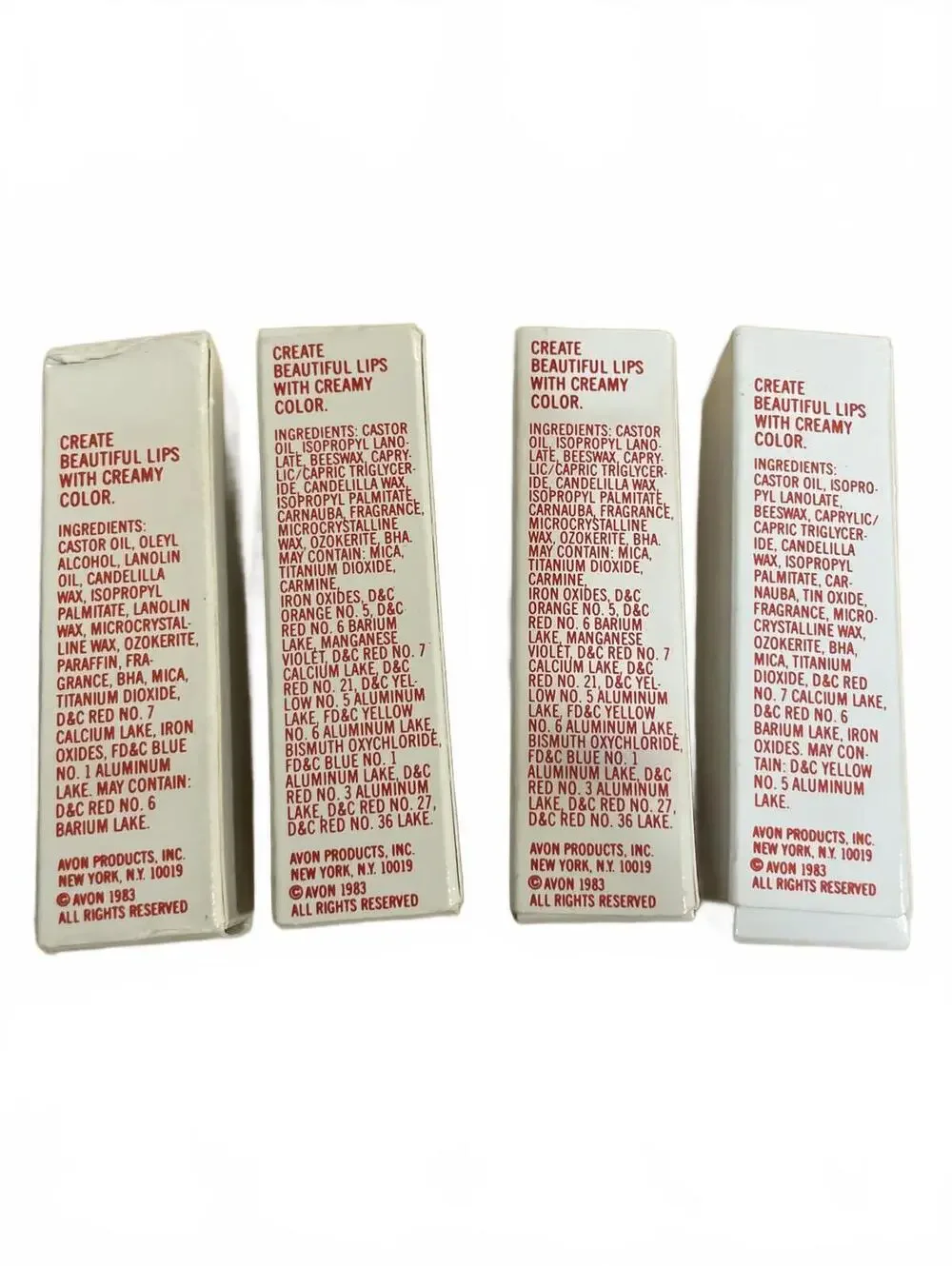 Avon Lipstick Lot Fragile Pink Shades Vintage VTG New in Box